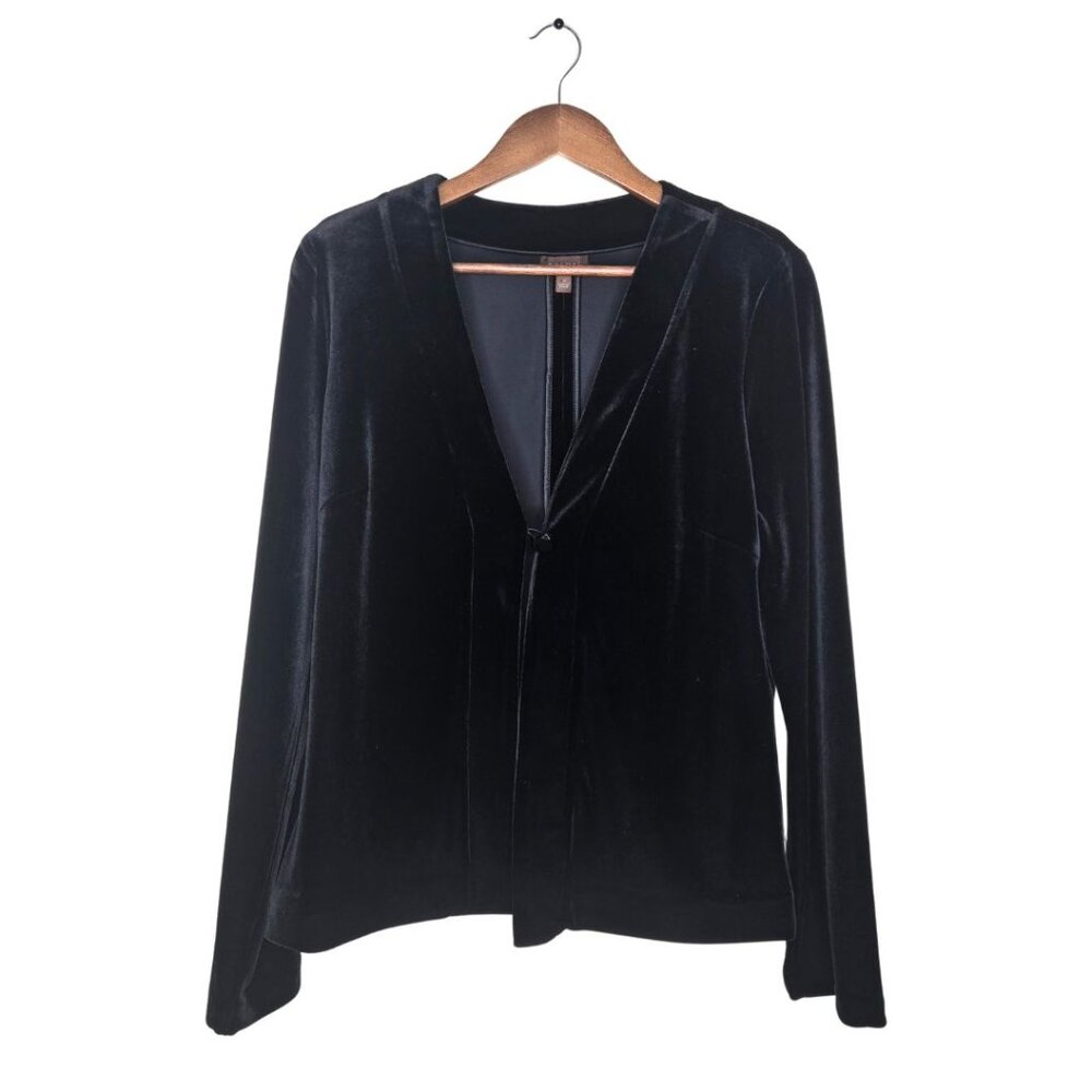 Tesori Vintage Black Velvet Top